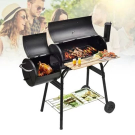 2in1 faszenes BBQ grill és füstölő