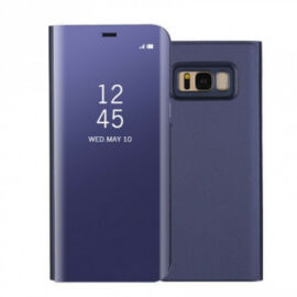 Samsung Galaxy S8 SM-G950, Oldalra nyíló tok, hívás mutatóval, Smart View Cover, lila (utángyártott)