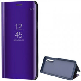 Huawei P30, Oldalra nyíló tok, hívás mutatóval, Smart View Cover, lila (utángyártott)