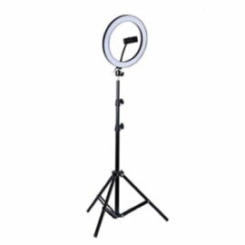 Selfie lámpa állvánnyal, fényerő szabályzóval, 3 színhőmérséklet 26 cm