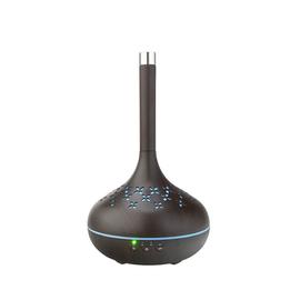 Virágos Aroma Diffúzor Led Fénnyel Sötétbarna