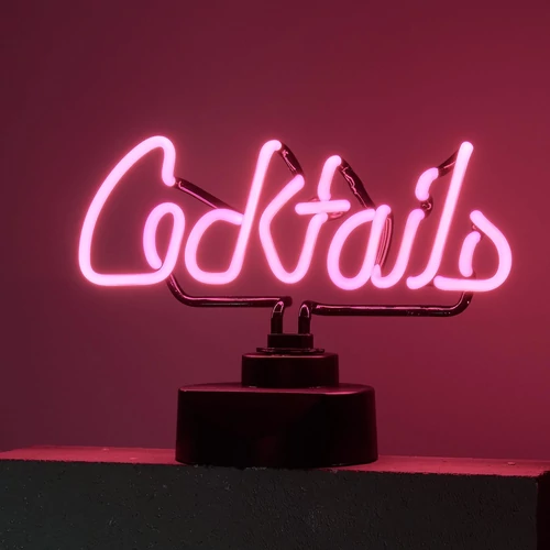 COCKTAILS neon lámpa koktél