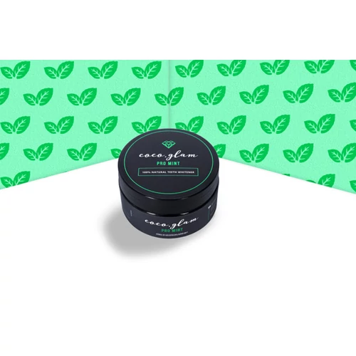 Coco Glam Pro Mint - menta ízű fogfehérítő por 30g