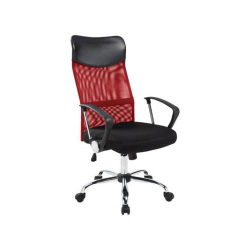 Ergonomikus irodai szék magasított háttámlával - piros