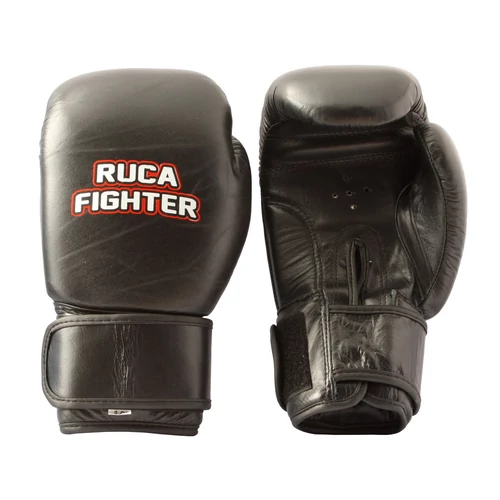 Ruca Fighter Boksz kesztyű marhabőr fekete / 8 oz