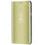 Kép 3/6 - Huawei Honor 9X, Oldalra nyíló tok, hívás mutatóval, Smart View Cover, arany (utángyártott)