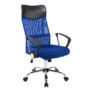 Kép 1/2 - Ergonomikus irodai szék magasított háttámlával - kék