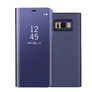 Kép 1/4 - Samsung Galaxy S8 SM-G950, Oldalra nyíló tok, hívás mutatóval, Smart View Cover, lila (utángyártott)