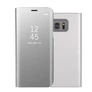 Kép 4/4 - Samsung Galaxy S7 Edge SM-G935, Oldalra nyíló tok, hívás mutatóval, Smart View Cover, ezüst (utángyártott)