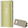 Kép 3/4 - Samsung Galaxy S10 Plus SM-G975, Oldalra nyíló tok, hívás mutatóval, Smart View Cover, arany (utángyártott)
