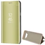 Kép 4/4 - Samsung Galaxy S10 Plus SM-G975, Oldalra nyíló tok, hívás mutatóval, Smart View Cover, arany (utángyártott)
