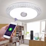 Kép 3/5 - Bluetooth Mennyezeti Lámpa RGB Színes Hangszóróval Távirányítóval R15 50cm Átmérővel