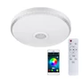 Kép 5/5 - Bluetooth Mennyezeti Lámpa RGB Színes Hangszóróval Távirányítóval R15 50cm Átmérővel