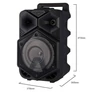 Kép 2/8 - BT-1778 Super Bass  hordozható  Bluetooth karaoke hangfal