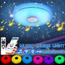 Kép 2/5 - Bluetooth Mennyezeti Lámpa RGB Színes Hangszóróval Távirányítóval R15 50cm Átmérővel