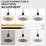 Kép 2/5 - led-mennyezeti-lampa-beepitett-ventilatorral-es-taviranyitoval-36w