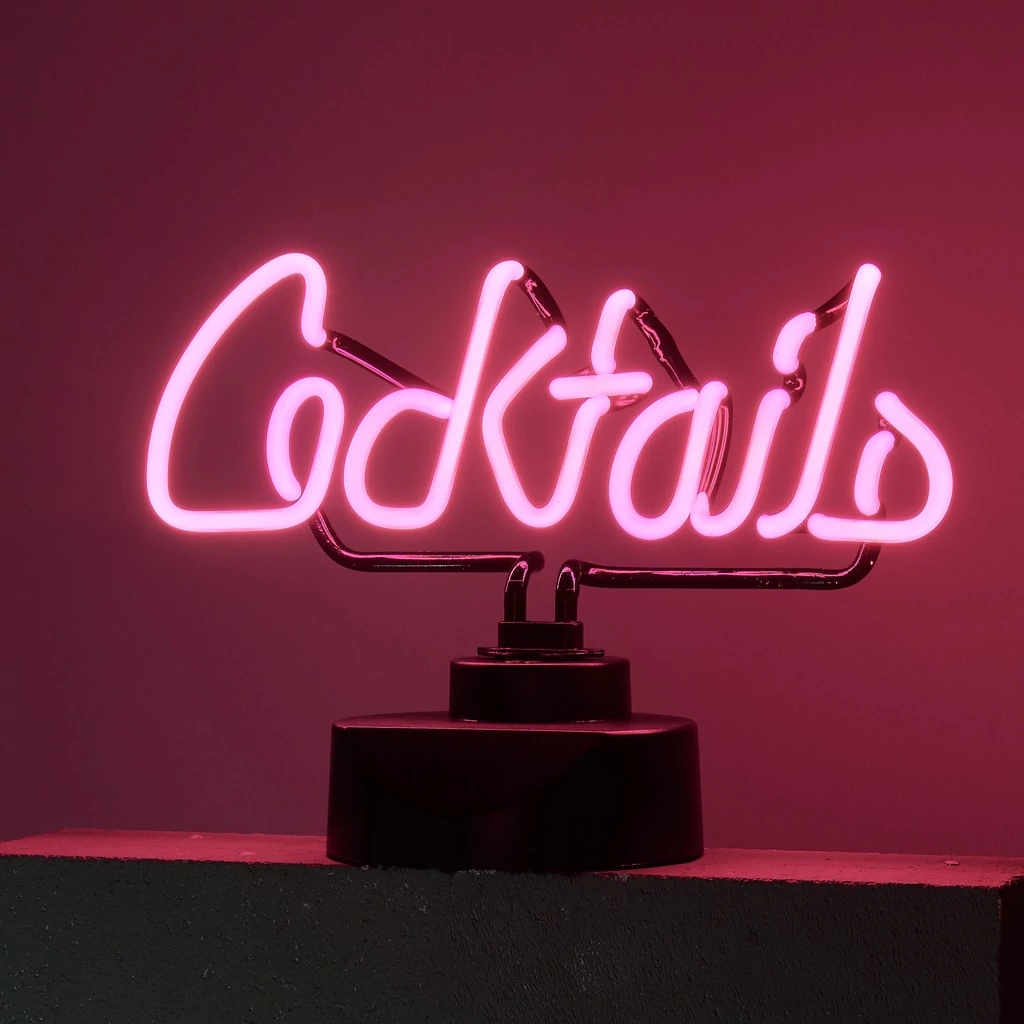COCKTAILS neon lámpa koktél
