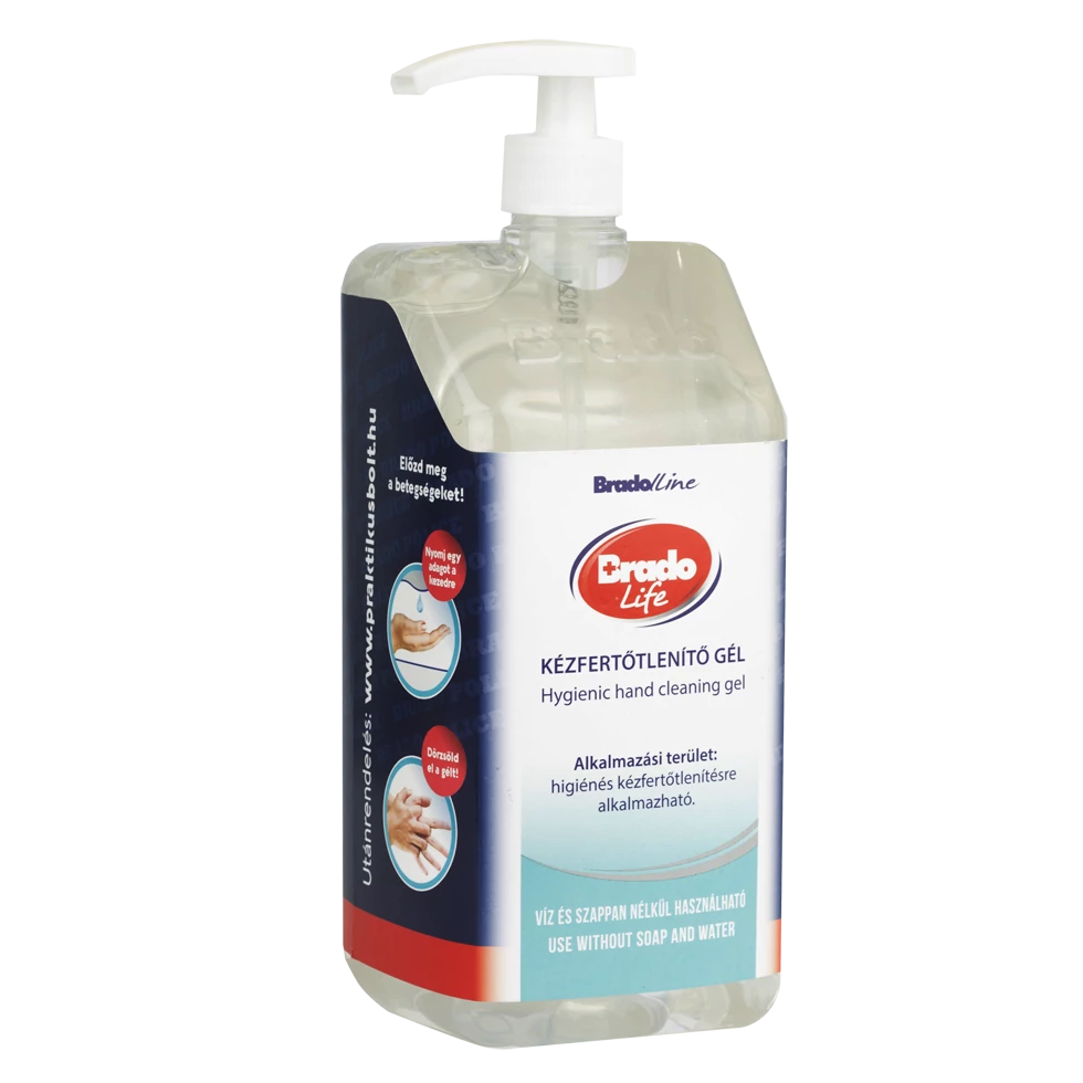 BRADOLIFE KÉZFERTŐTLENÍTŐ GÉL - 1500 ML