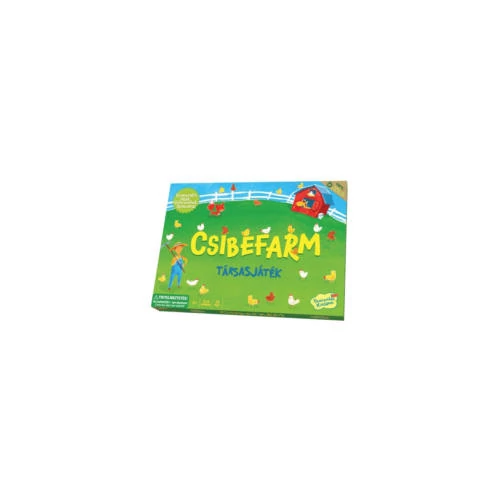 Csibefarm társasjáték, 3 éves kortól, 32x22 cm doboz