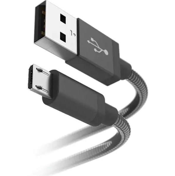 Micro USB Töltő és Adat Kábel Erős Fém Bevonattal