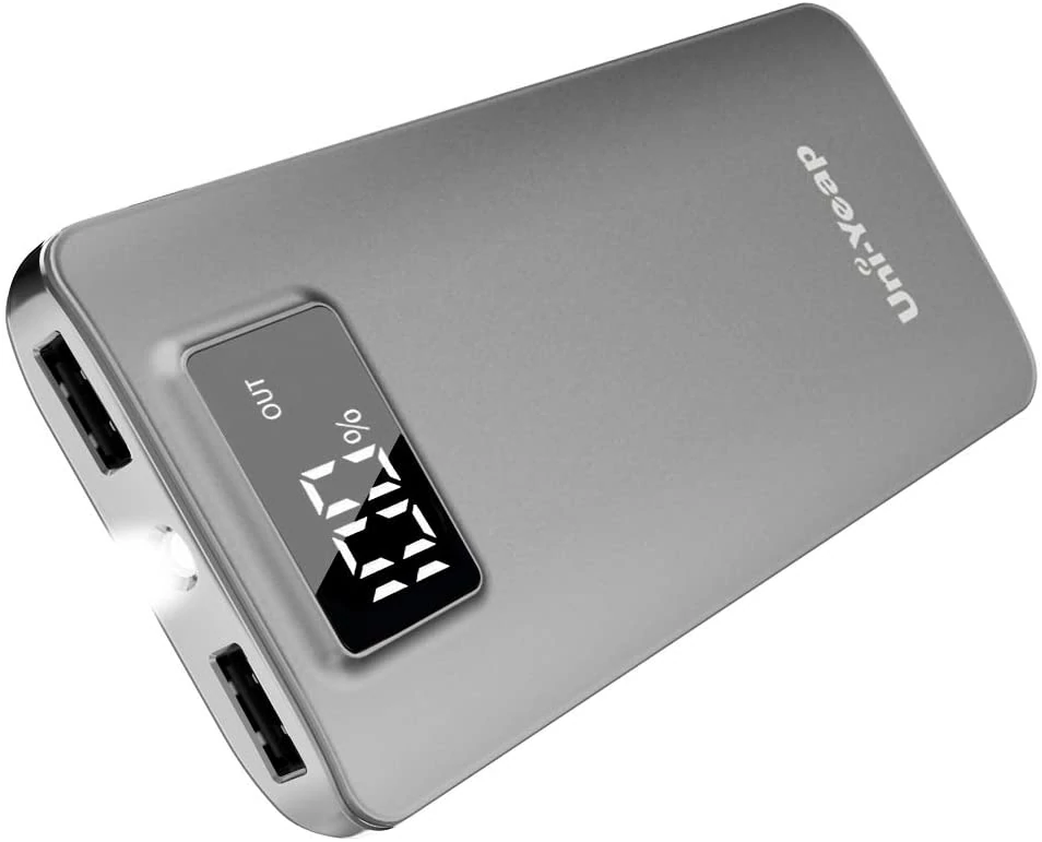 Smart PowerBank Külső Akkumulátor Zseblámpa Funkcióval  25000mAh Szürke