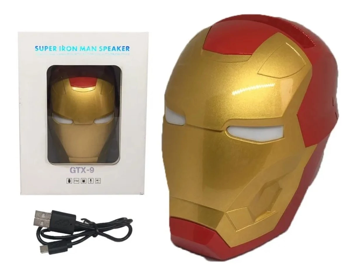 Iron Man Hordozható Hangszóró Piros