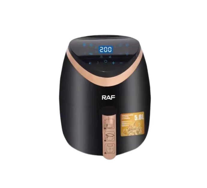 RAF Forrólevegős Sütő, Érintőkijelzővel, 5,8L, 1500W, R.5234B