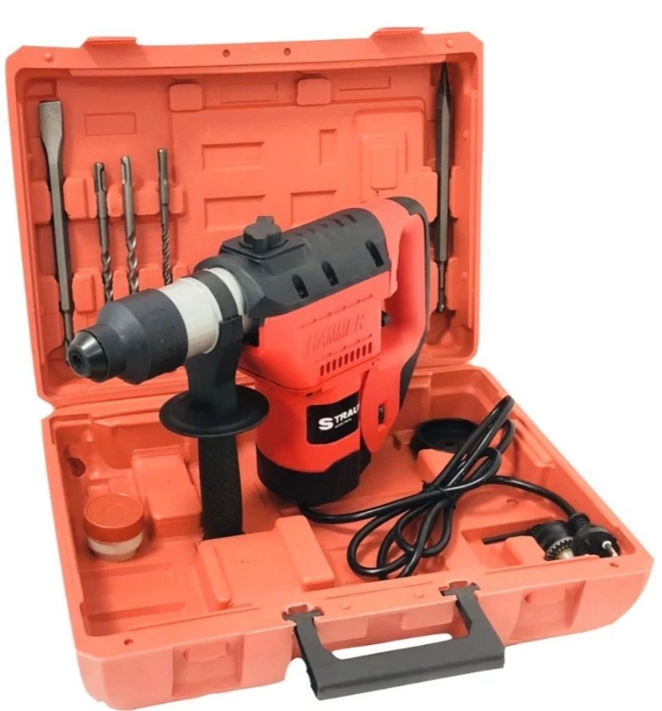 Straus 1100W 32mm Hammer Fúrókalapács Kofferben RH32-403