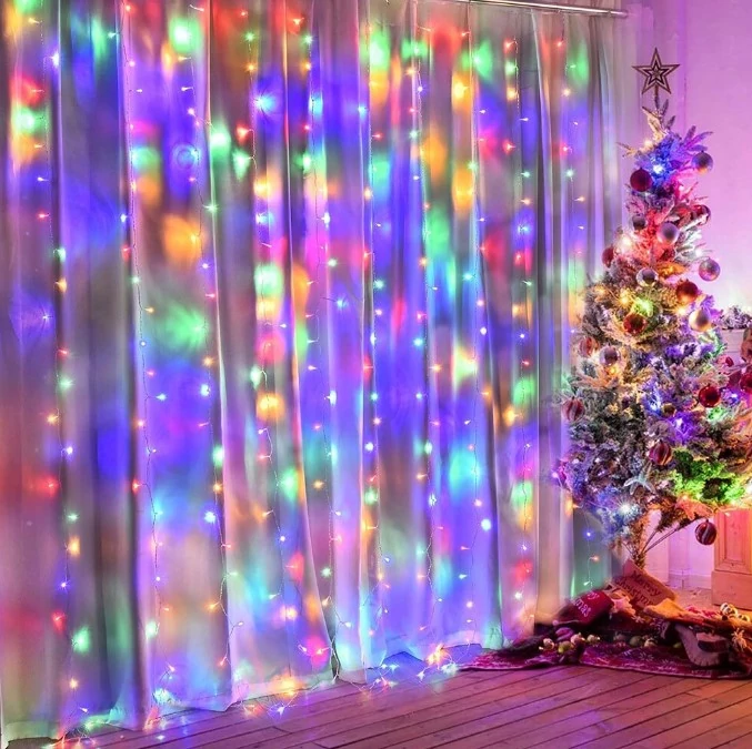 Nano Led Karácsonyi Fényfüggöny 8 Programos Időzíthető 3x3m Színes