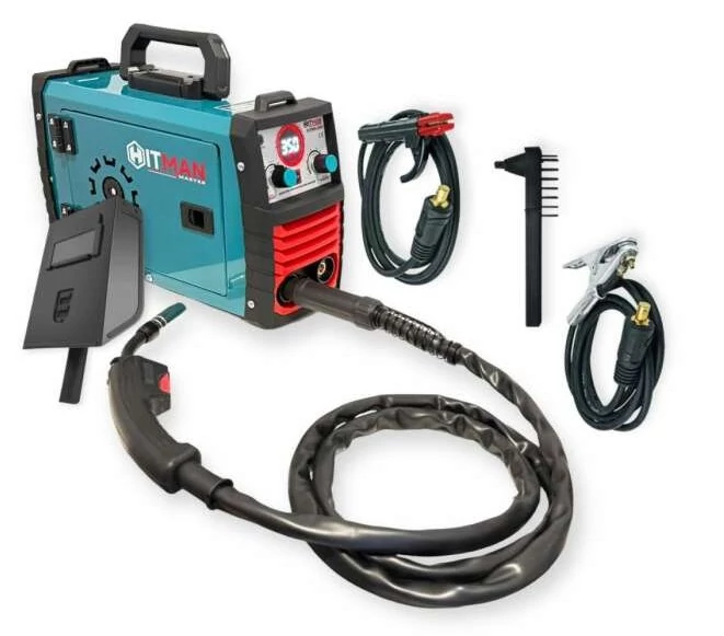 Hitman Inverteres CO2 Hegesztőgép 350A Porbeles - MMA - Flux - TIG-Lift HT-FMIG-350X