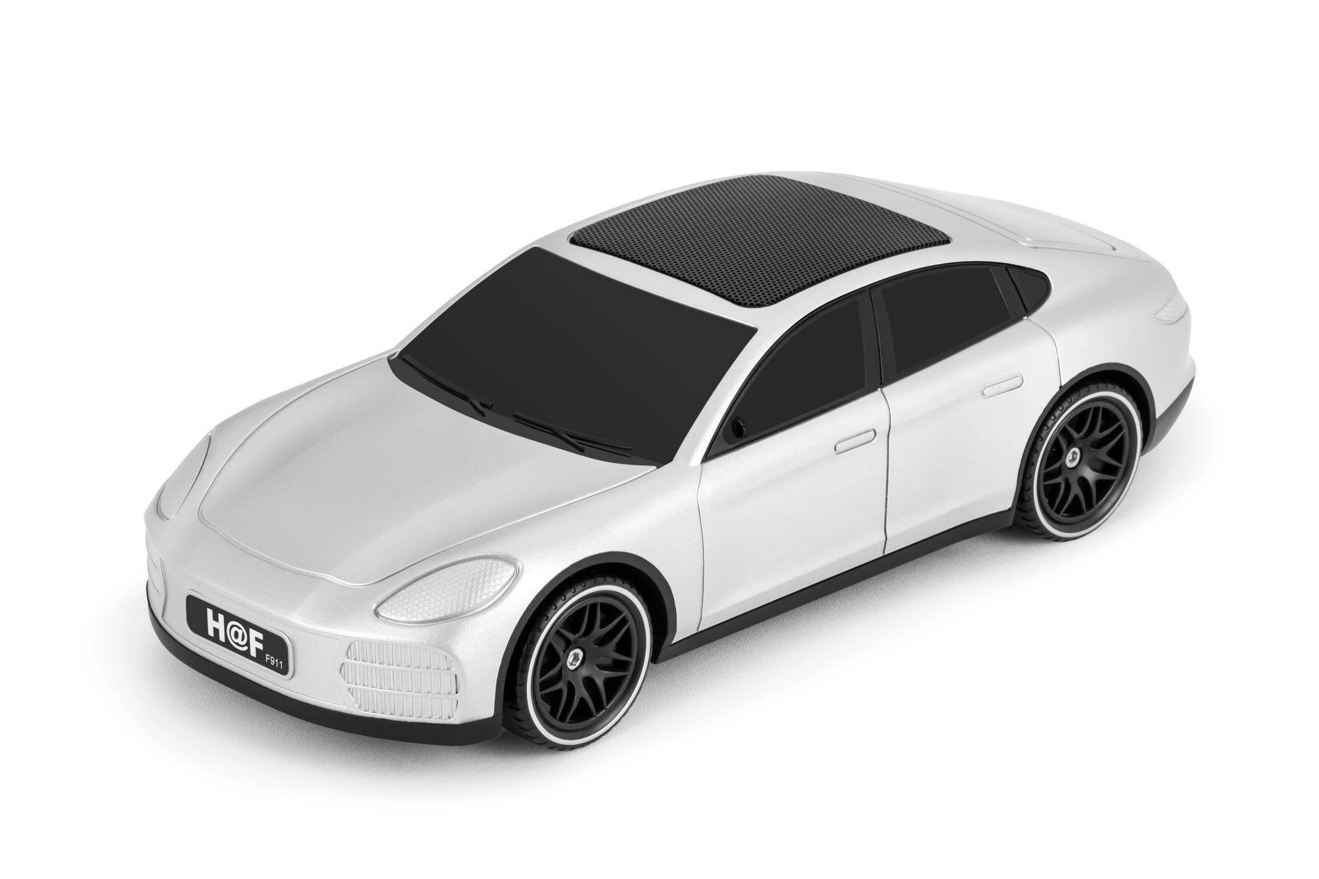 Porsche 911 Formájú Vezeték Nélküli Napelemes Bluetooth Hangszóró HF-F911 Ezüst