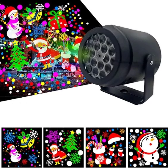 Karácsonyi Kivetítő 16 Mintás Led Projector