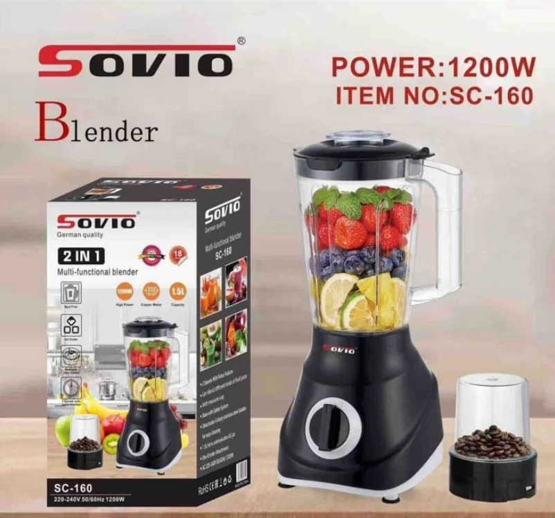 Sovio 2in1 Turmixgép és Daráló, 1200W, SC-160